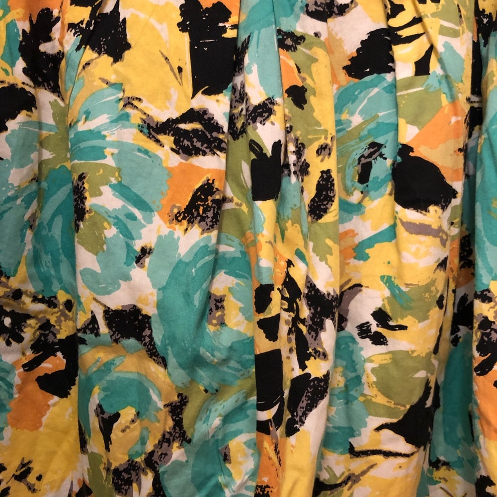 Ashley Stewart plus size brushed floral skirt 16 - Picture 3 of 6